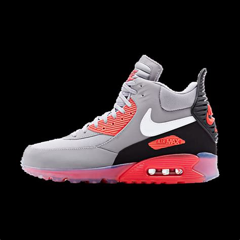 nike air max 90 sneakerboot ice wolf grey infrared|air max 90s wolf grey.